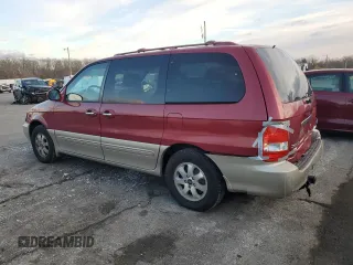 2005 Kia Sedona LX with VIN KNDUP132656725025, listed as a Copart auction lot 41702915 with 158,114 mi miles and Salvage Title. Bid and sale history available at carsss.com. Image 2.