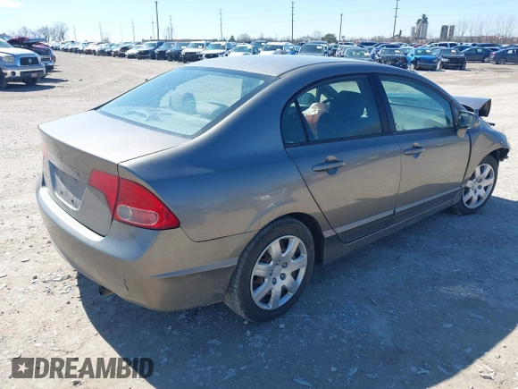 2006 Honda Civic LX with VIN 1HGFA16596L049500, listed as a IAAI auction lot 41801330 with 176,484 mi miles and . Bid and sale history available at DreamBid. Image 4.