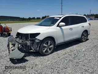 2014 Nissan Pathfinder Platinum with VIN 5N1AR2MN2EC643057, listed as a Copart auction lot 57556915 with 181,322 mi miles and Salvage title. Bid and sale history available at DreamBid. Image 1.