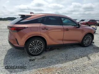 2024 Lexus RX 450h+ Luxury with VIN JTJCJMGA2R2012259, listed as a Copart auction lot 55716775 with 23,943 mi miles and Salvage title. Bid and sale history available at DreamBid. Image 3.