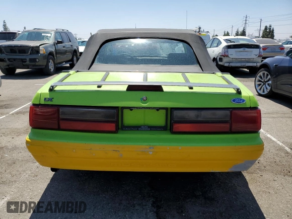 1993 Ford Mustang with VIN 1FACP44M3PF147651, listed as a Copart auction lot 69528314 with 49,510 mi miles and Clean title. Bid and sale history available at DreamBid. Image 6.