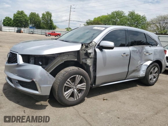 2019 Acura MDX with VIN 5J8YD4H30KL022547, listed as a Copart auction lot 57061635 with 76,502 mi miles and Salvage title. Bid and sale history available at DreamBid. Image 1.
