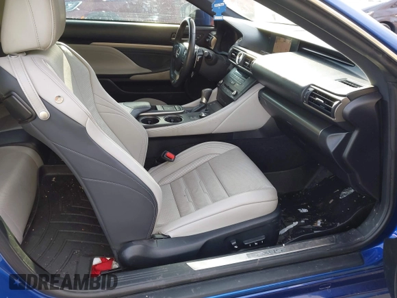 2015 Lexus RC 350 F Sport with VIN JTHHE5BC0F5008649, listed as a IAAI auction lot 41591221 with 119,794 mi miles and . Bid and sale history available at DreamBid. Image 5.