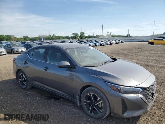 2024 Nissan Sentra SV with VIN 3N1AB8CV7RY223419, listed as a Copart auction lot 55936995 with 21,623 mi miles and Salvage title. Bid and sale history available at DreamBid. Image 4.