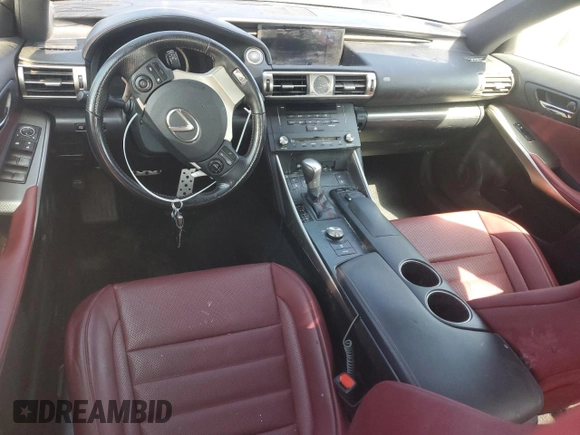 2016 Lexus IS 350 with VIN JTHCE1D21G5011696, listed as a Copart auction lot 56164095 with 66,030 mi miles and Salvage title. Bid and sale history available at DreamBid. Image 8.