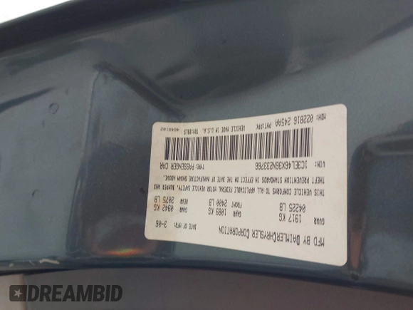 2006 Chrysler Sebring with VIN 1C3EL46X36N233766, listed as a IAAI auction lot 42206144 with 208,483 mi miles and . Bid and sale history available at DreamBid. Image 9.