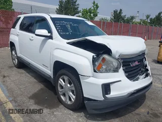 2017 GMC Terrain SLE with VIN 2GKALMEK2H6318433, listed as a IAAI auction lot 42174009 with 187,538 mi miles. Bid and sale history available at carsss.com. Image 1.