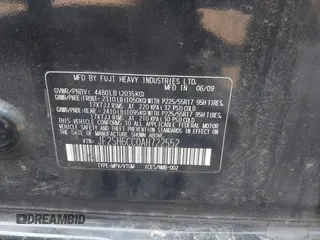 2010 Subaru Forester X Premium with VIN JF2SH6CC0AH722552, listed as a IAAI auction lot 42406643 with 152,820 mi miles and . Bid and sale history available at DreamBid. Image 9.