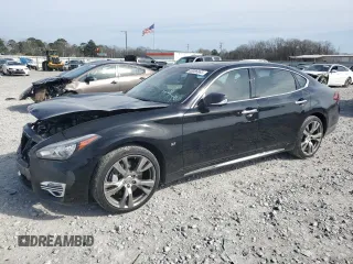 2016 Infiniti Q70 z VIN JN1BY1PP0GM630780, wystawiony jako Copart lot #48386865 z przebiegiem 76 288 mil mil oraz Szkoda całkowita • Salvage title. Historia ofert i sprzedaży dostępna na DreamBid. Obrazek 1.