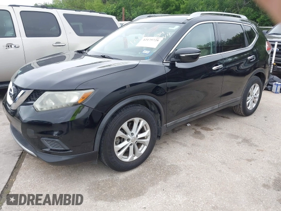 2015 Nissan Rogue SV with VIN 5N1AT2ML4FC795634, listed as a IAAI auction lot 42175728 with 173,233 mi miles and . Bid and sale history available at carsss.com. Image 2.