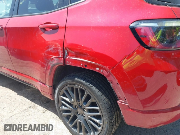 2023 Jeep Compass (RED) Edition with VIN 3C4NJDCN2PT527617, listed as a IAAI auction lot 42000559 with 48,773 mi miles and . Bid and sale history available at carsss.com. Image 6.