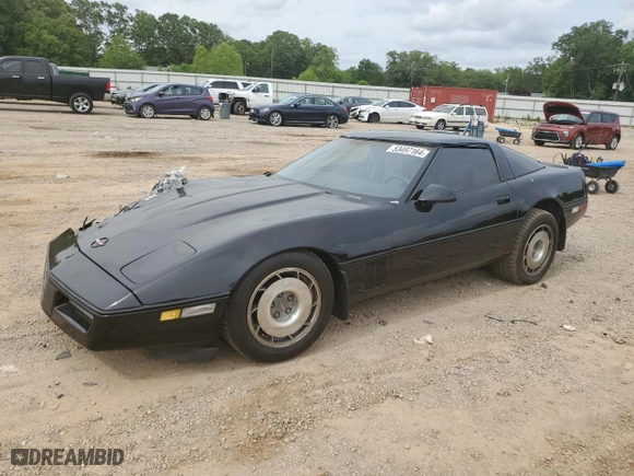 1987 Chevrolet Corvette with VIN 1G1YY2184H5127207, listed as a Copart auction lot 53497164 with 0 mi miles and Salvage Title. Bid and sale history available at carsss.com. Image 1.