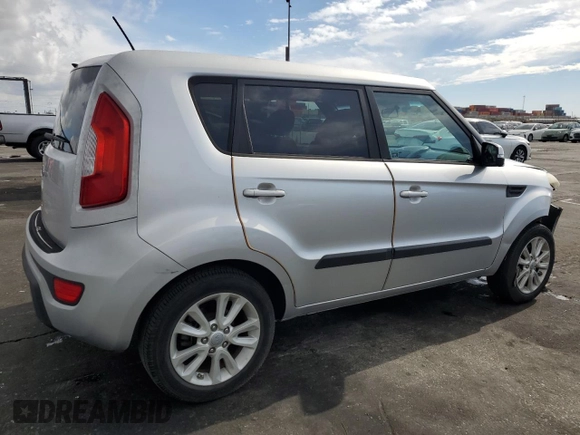 2012 Kia Soul + with VIN KNDJT2A6XC7400914, listed as a Copart auction lot 42729445 with 37,815 mi miles and Salvage Title. Bid and sale history available at carsss.com. Image 3.