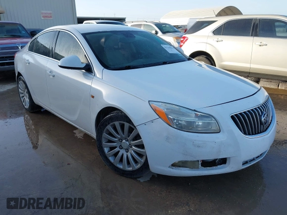 2011 Buick Regal CXL Turbo TO1 with VIN W04GV5EV4B1114706, listed as a IAAI auction lot 41764856 with 116,215 mi miles. Bid and sale history available at carsss.com. Image 1.
