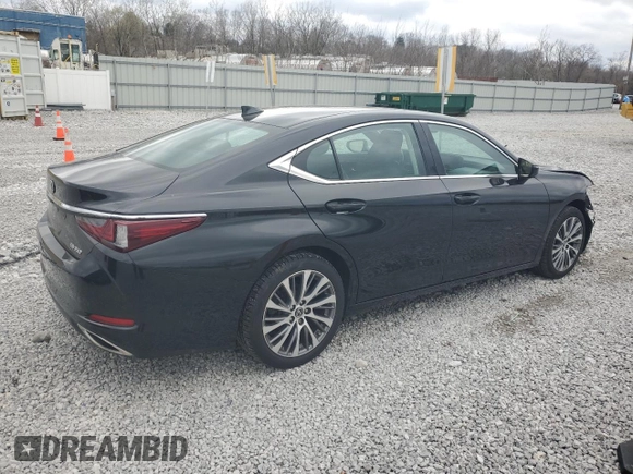 2019 Lexus ES 350 with VIN 58ABZ1B12KU030028, listed as a Copart auction lot 52530685 with 47,322 mi miles and Salvage Title. Bid and sale history available at DreamBid. Image 3.