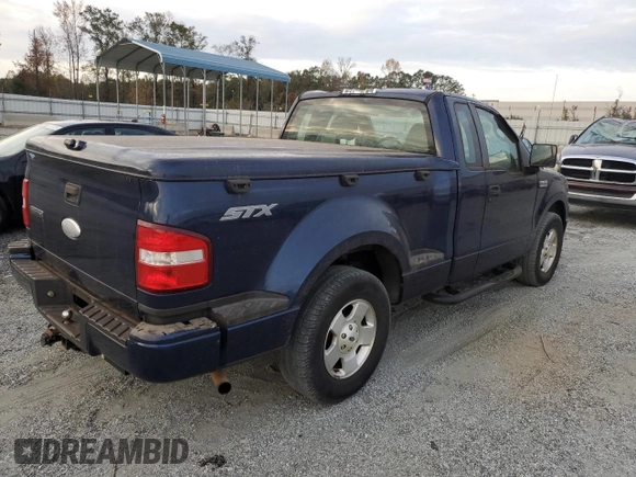 2007 Ford F-150 STX with VIN 1FTRF02267KB67255, listed as a Copart auction lot 78795584 with 166,024 mi miles and Salvage Title. Bid and sale history available at carsss.com. Image 3.