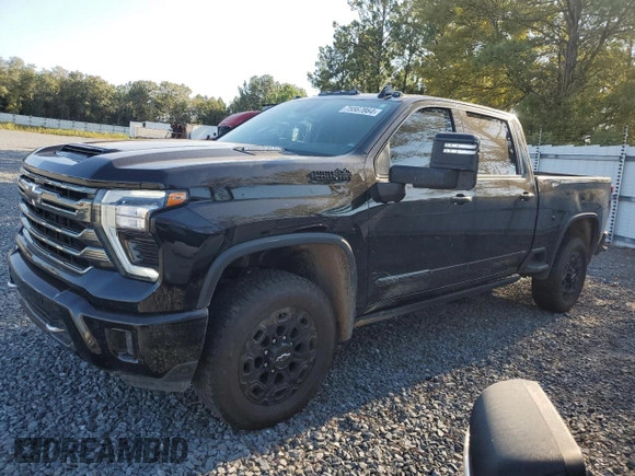 2024 Chevrolet Silverado 3500HD High Country with VIN 1GC4YVEY5RF208181, listed as a Copart auction lot 75567864 with 21,868 mi miles and Salvage Title. Bid and sale history available at carsss.com. Image 1.