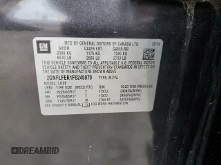 2015 Chevrolet Equinox LT z VIN 2GNFLFEK1F6245878, wystawiony jako Copart lot #55955385 z przebiegiem 55 112 mil mil oraz Szkoda całkowita • Salvage title. Historia ofert i sprzedaży dostępna na DreamBid. Obrazek 13.