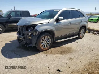 2015 Kia Sorento EX with VIN 5XYKU4A7XFG632362, listed as a Copart auction lot 48212845 with 111,200 mi miles and Salvage Title. Bid and sale history available at carsss.com. Image 1.