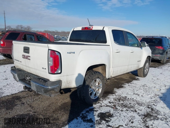 2019 GMC Canyon 4WD SLE with VIN 1GTG6CEN1K1301425, listed as a IAAI auction lot 41358278 with 105,106 mi miles. Bid and sale history available at carsss.com. Image 4.