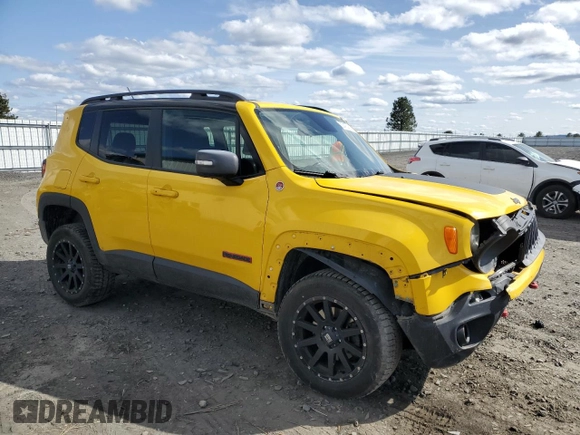 2016 Jeep Renegade Trailhawk with VIN ZACCJBCT7GPD99778, listed as a Copart auction lot 52452165 with 138,138 mi miles and Salvage Title. Bid and sale history available at carsss.com. Image 4.