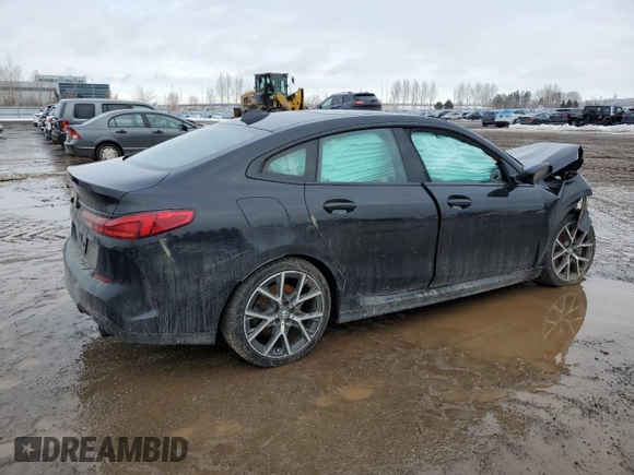 2021 BMW 2 Series 228i xDrive with VIN WBA73AK01M7J34180, listed as a Copart auction lot 46400955 with Not provided miles and Salvage title. Bid and sale history available at DreamBid. Image 3.