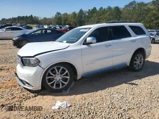 2017 Dodge Durango Citadel Anodized Platinum with VIN 1C4RDHEG6HC680609, listed as a Copart auction lot 49620065 with 111,365 mi miles and Salvage Title. Bid and sale history available at carsss.com. Image 1.