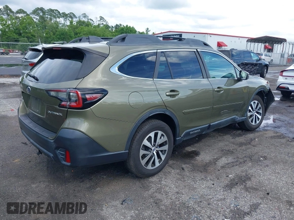2021 Subaru Outback Premium with VIN 4S4BTADC7M3182130, listed as a IAAI auction lot 42254346 with 57,482 mi miles and . Bid and sale history available at DreamBid. Image 4.
