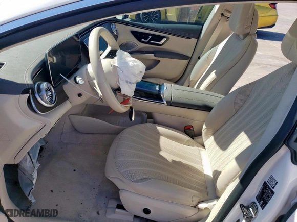 2023 Mercedes-Benz EQS with VIN W1KCG2DB4PA024411, listed as a Copart auction lot 46396885 with 19,469 mi miles and Salvage Title. Bid and sale history available at carsss.com. Image 7.