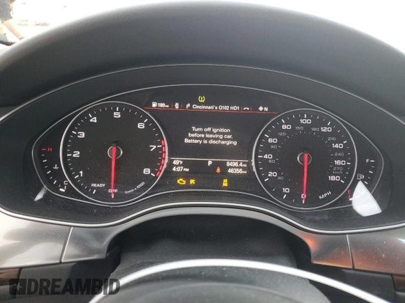 2018 Audi A6 Premium Plus with VIN WAUG8AFC2JN011047, listed as a Copart auction lot 69159882 with 46,356 mi miles. Bid and sale history available at carsss.com. Image 9.