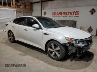 2016 Kia Optima SX Turbo with VIN 5XXGW4L27GG011734, listed as a Copart auction lot 45568905 with 142,900 mi miles and Salvage Title. Bid and sale history available at carsss.com. Image 4.