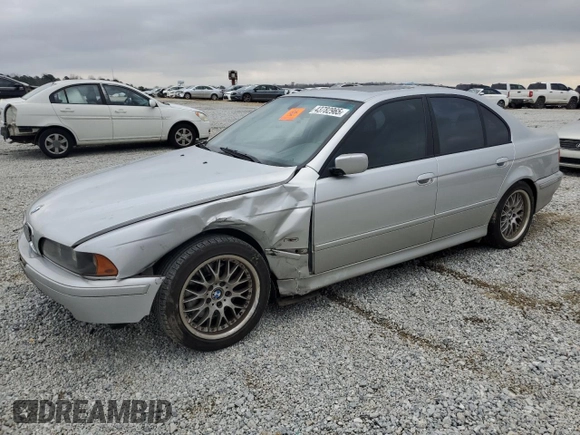 2002 BMW 5 Series 530iA with VIN WBADT63422CH93006, listed as a Copart auction lot 43782965 with 136,488 mi miles and Salvage Title. Bid and sale history available at carsss.com. Image 1.