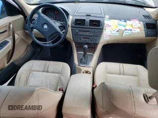 2004 BMW X3 2.5i with VIN WBXPA73474WB29994, listed as a Copart auction lot 52037835 with 140,712 mi miles and Salvage Title. Bid and sale history available at DreamBid. Image 8.