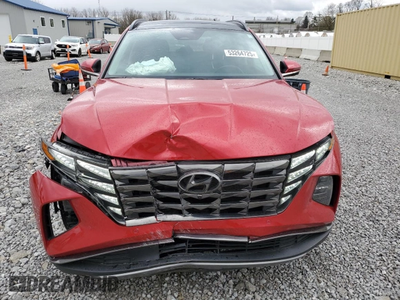 2022 Hyundai Tucson Limited with VIN 5NMJECAE3NH073047, listed as a Copart auction lot 53264725 with 36,558 mi miles and Salvage Title. Bid and sale history available at carsss.com. Image 5.