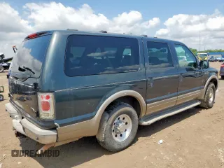 2000 Ford Excursion Limited z VIN 1FMNU42L0YED60100, wystawiony jako Copart lot #58760345 z przebiegiem 239 477 mil mil oraz Szkoda całkowita • Salvage title. Historia ofert i sprzedaży dostępna na DreamBid. Obrazek 3.