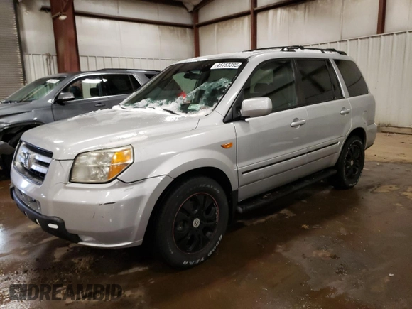 2007 Honda Pilot EX with VIN 5FNYF18457B018486, listed as a Copart auction lot 45153395 with 192,485 mi miles and Salvage Title. Bid and sale history available at DreamBid. Image 1.