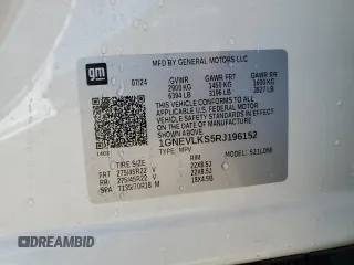 2024 Chevrolet Traverse AWD RS with VIN 1GNEVLKS5RJ196152, listed as a Copart auction lot 58119935 with 13,975 mi miles and Salvage title. Bid and sale history available at DreamBid. Image 13.
