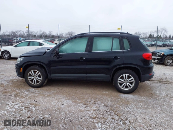 2017 Volkswagen Tiguan S with VIN WVGBV7AX8HK027148, listed as a IAAI auction lot 41215649 with 132,690 mi miles and . Bid and sale history available at DreamBid. Image 14.