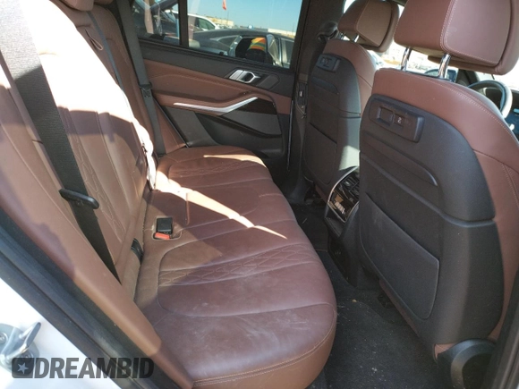 2020 BMW X5 M50i with VIN 5UXJU4C00L9B77869, listed as a Copart auction lot 36123043 with 27,195 mi miles. Bid and sale history available at carsss.com. Image 10.