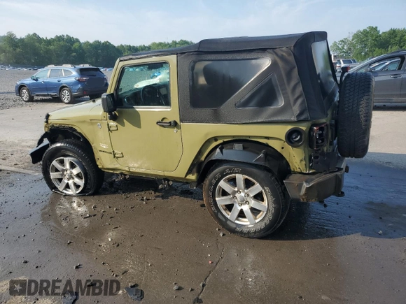 2013 Jeep Wrangler Sahara с VIN 1C4AJWBG0DL593166, выставлен на аукционе Copart как лот 59514185 с пробегом 98 368 миль миль и Списание • Salvage title. История ставок и продаж доступна на DreamBid. Изображение 2.