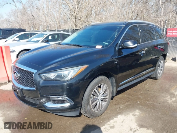 2017 Infiniti QX60 with VIN 5N1DL0MN7HC561106, listed as a IAAI auction lot 41768919 with 112,377 mi miles. Bid and sale history available at carsss.com. Image 2.