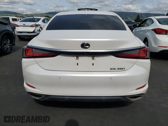 2019 Lexus ES 350 with VIN 58ABZ1B11KU047127, listed as a Copart auction lot 52189835 with 47,659 mi miles and Salvage Title. Bid and sale history available at DreamBid. Image 6.