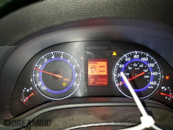 2008 Infiniti G35 x with VIN JNKBV61F88M269320, listed as a Copart auction lot 77380144 with 165,333 mi miles and Salvage Title. Bid and sale history available at DreamBid. Image 9.