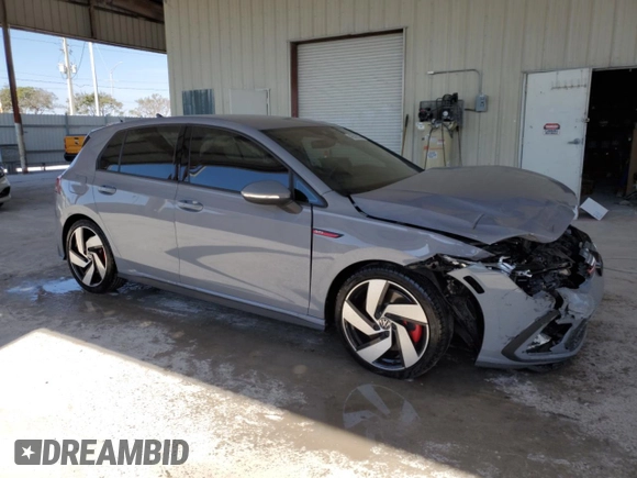 2024 Volkswagen Golf GTI S with VIN WVWGA7CD0RW144824, listed as a Copart auction lot 42586505 with 22,158 mi miles and Salvage Title. Bid and sale history available at carsss.com. Image 4.