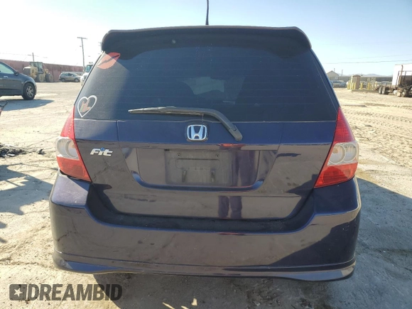 2008 Honda Fit Sport with VIN JHMGD38628S069820, listed as a Copart auction lot 73737234 with 276,955 mi miles and Salvage Title. Bid and sale history available at carsss.com. Image 6.