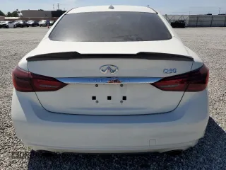 2020 Infiniti Q50 Luxe with VIN JN1EV7AP5LM206958, listed as a Copart auction lot 47239285 with 23,283 mi miles and Salvage title. Bid and sale history available at DreamBid. Image 6.