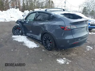 2023 Tesla Model Y Performance with VIN 7SAYGDEF0PF834822, listed as a IAAI auction lot 41547678 with Not Provided miles and . Bid and sale history available at DreamBid. Image 3.