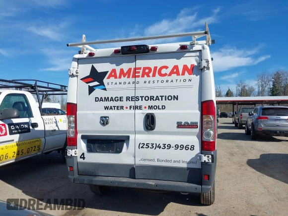 2016 Ram ProMaster Cargo with VIN 3C6TRVNG4GE130605, listed as a IAAI auction lot 41699749 with 162,677 mi miles and . Bid and sale history available at DreamBid. Image 16.