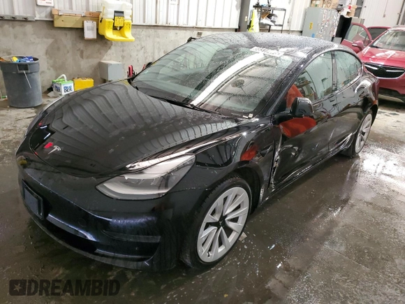 2023 Tesla Model 3 with VIN 5YJ3E1EA8PF451324, listed as a Copart auction lot 88318475 with 74,582 mi miles and Salvage Title. Bid and sale history available at DreamBid. Image 1.