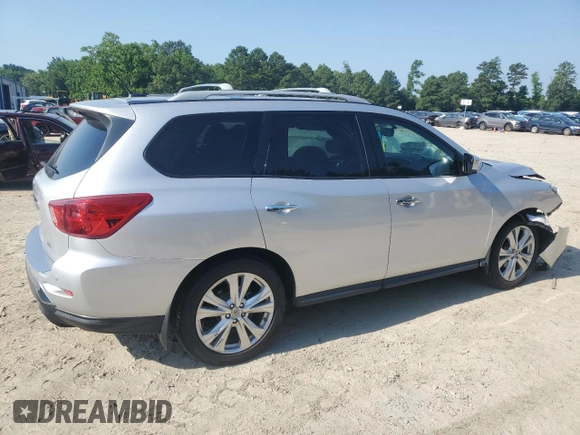 2018 Nissan Pathfinder SL with VIN 5N1DR2MN2JC638240, listed as a Copart auction lot 61828275 with 131,216 mi miles and Salvage title. Bid and sale history available at DreamBid. Image 3.